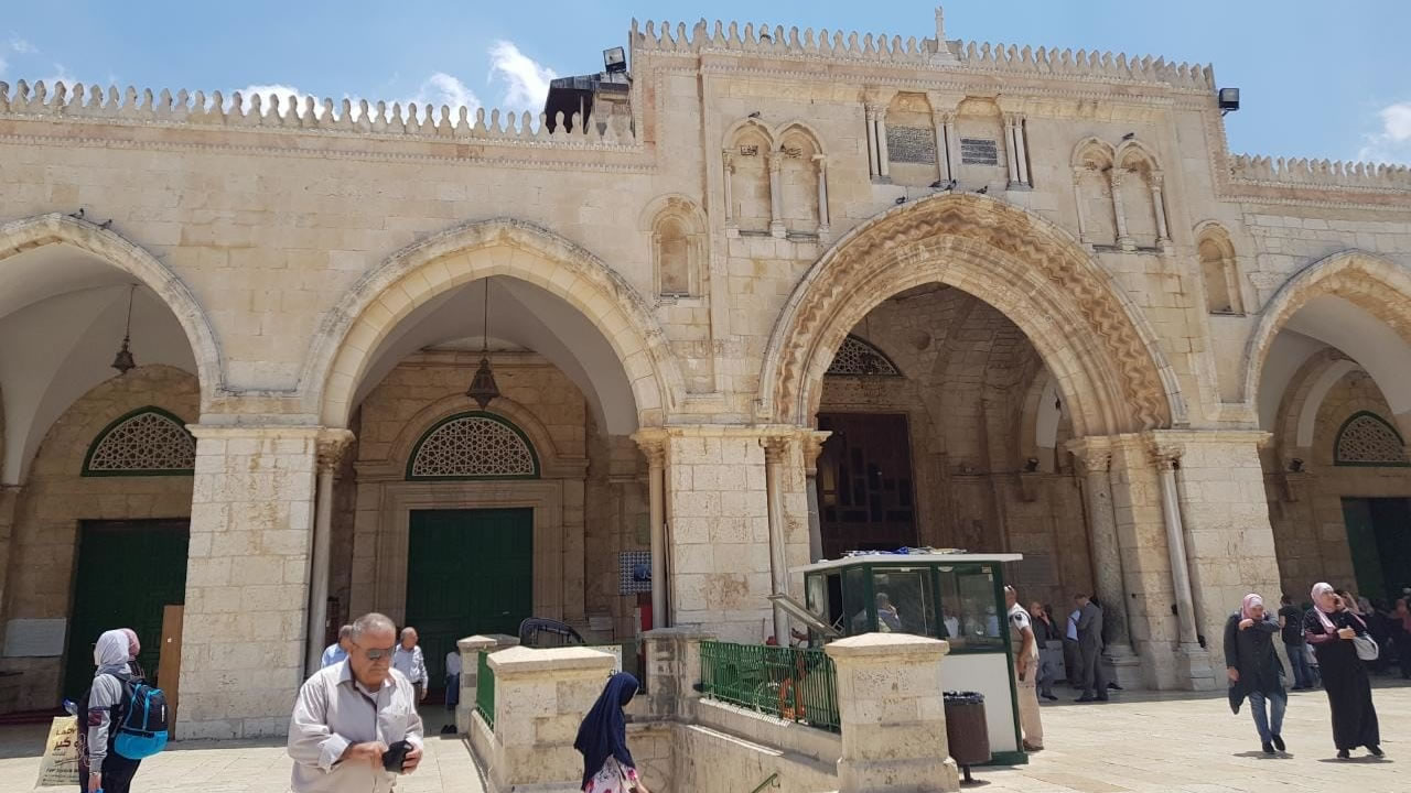 Vue sur la mosquée Al Aqsa.
