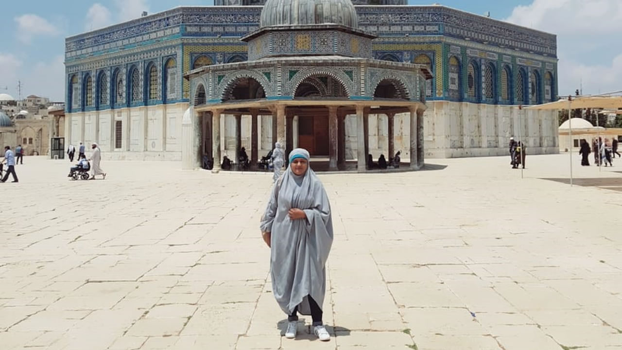 Farheen a réalisé son rêve d’entrer dans la mosquée Al Aqsa