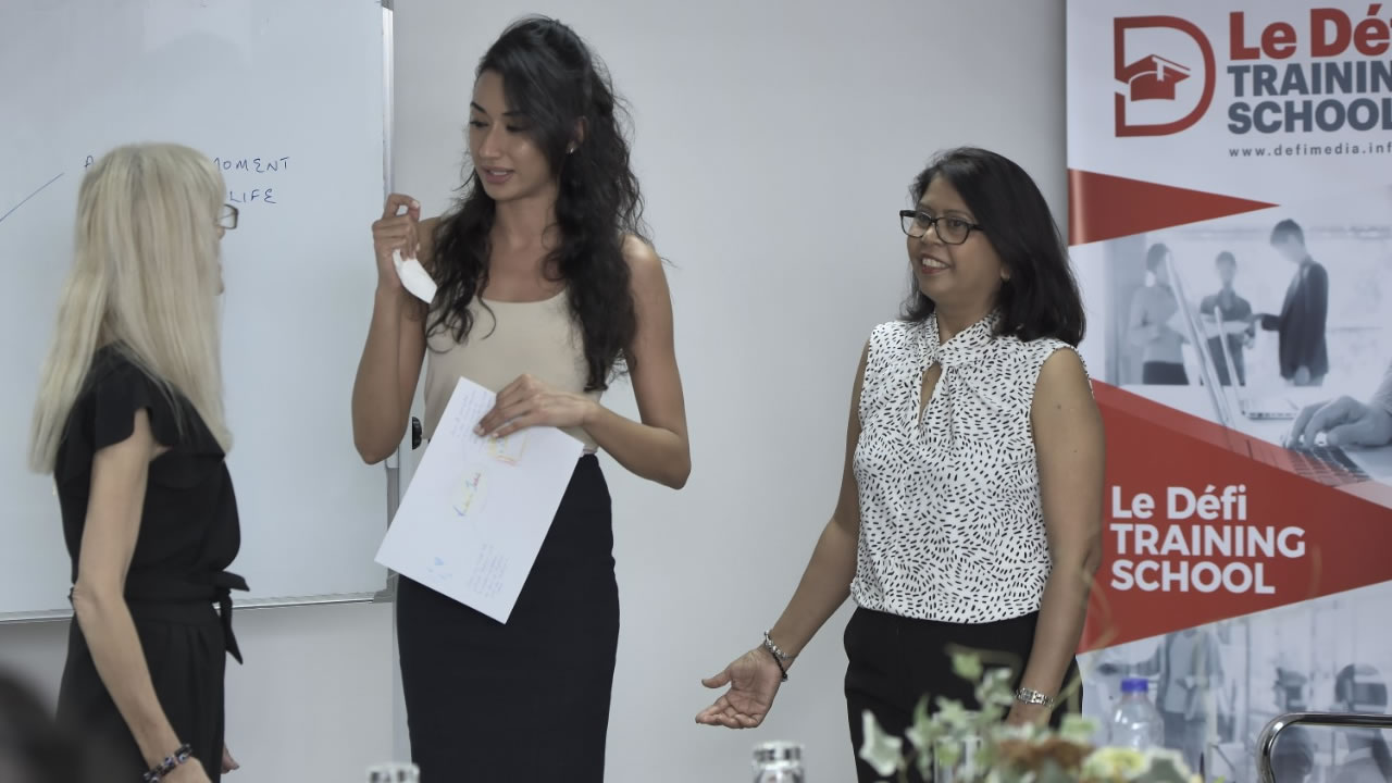 L’atelier du samedi 7 septembre était animé par Georgina Ragaven et Anuradha Nunkoo.