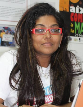 Anushka Virahsawmy, la directrice de GenderLinks Mauritius.