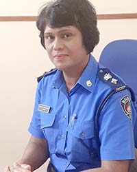 WASP Sharda Boodhoo, responsable de la Brigade pour la protection de la famille.