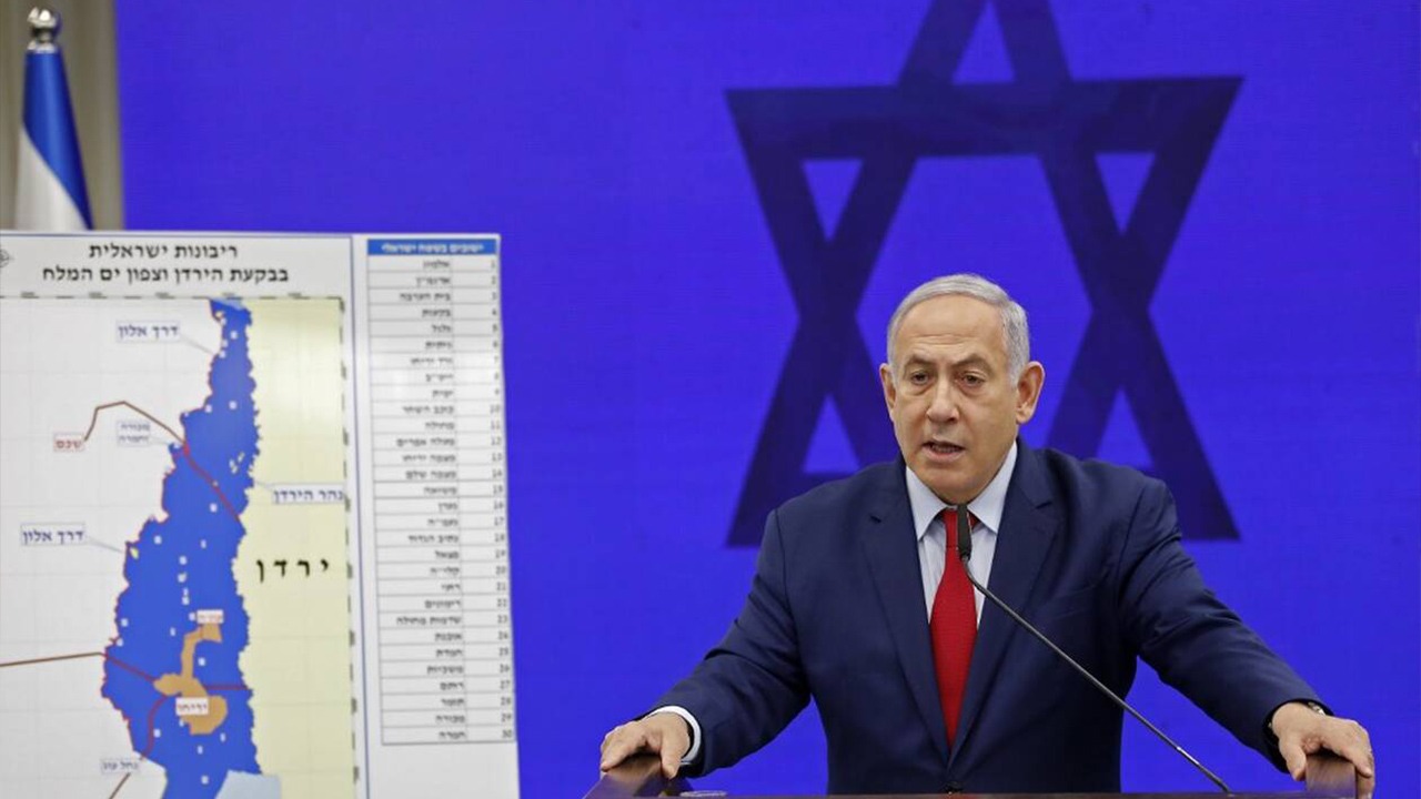 Le Premier ministre israélien a promis mardi au cours d'une conférence de presse d'annexer «la vallée du Jourdain et la partie nord de la mer Morte»